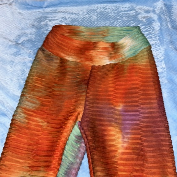 colorful booty leggings medium like new - Picture 2 of 4